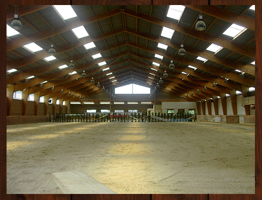 Bâtiment equestre en bois